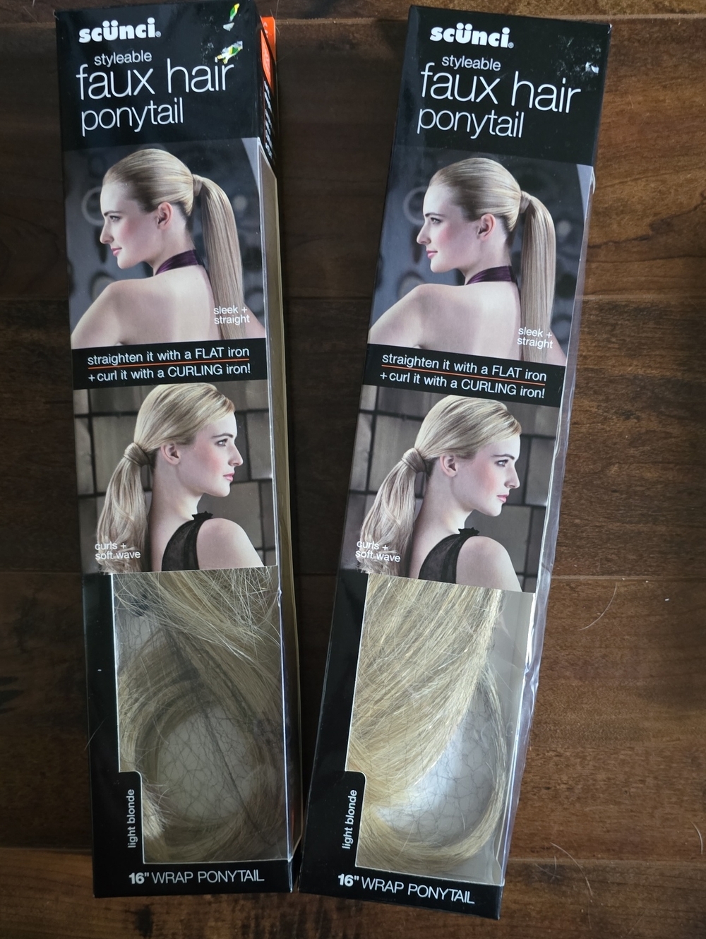 scunci Light Blonde 16" Faux Hair Wrap Ponytail - 2 Available